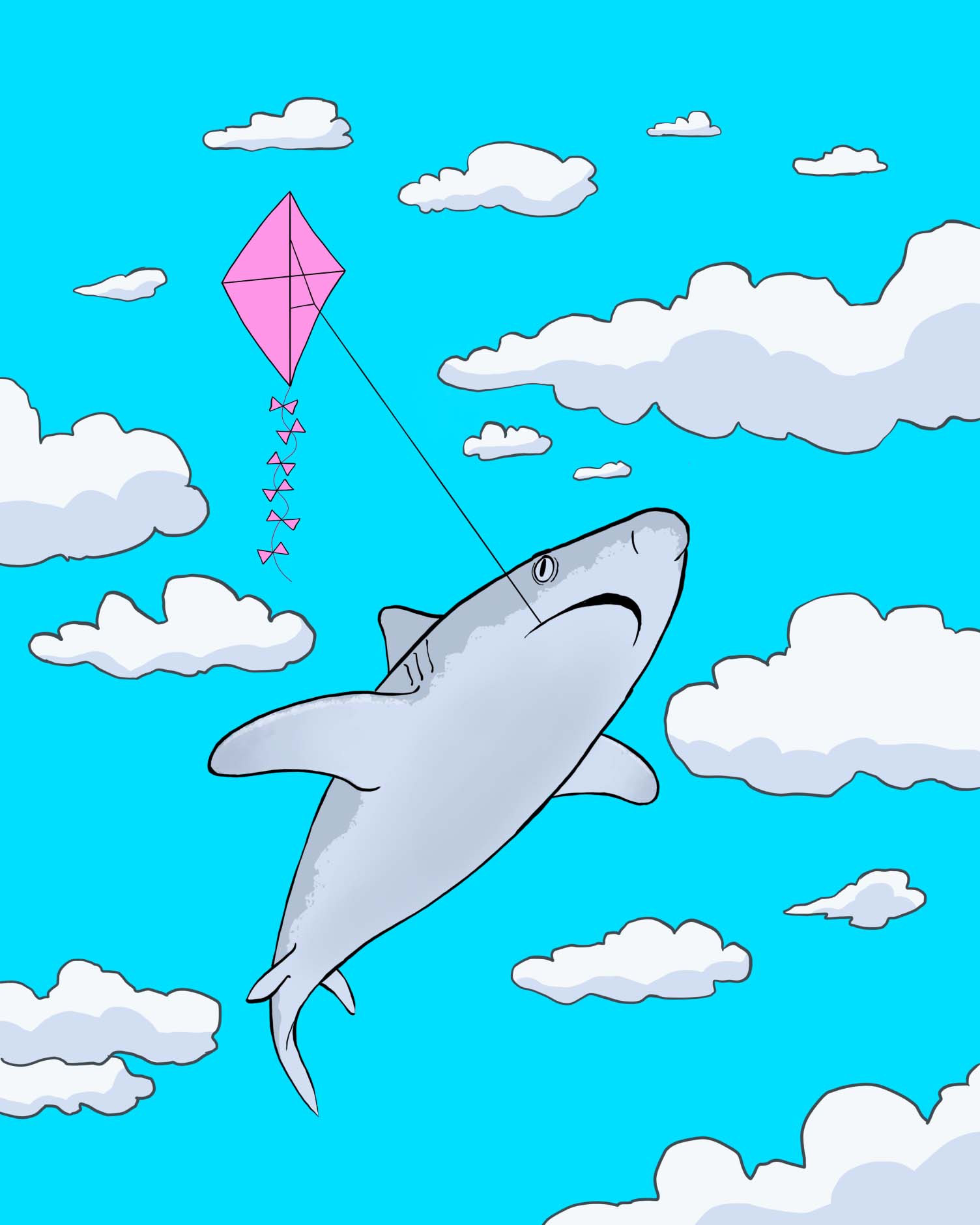 shark-kite Illustration