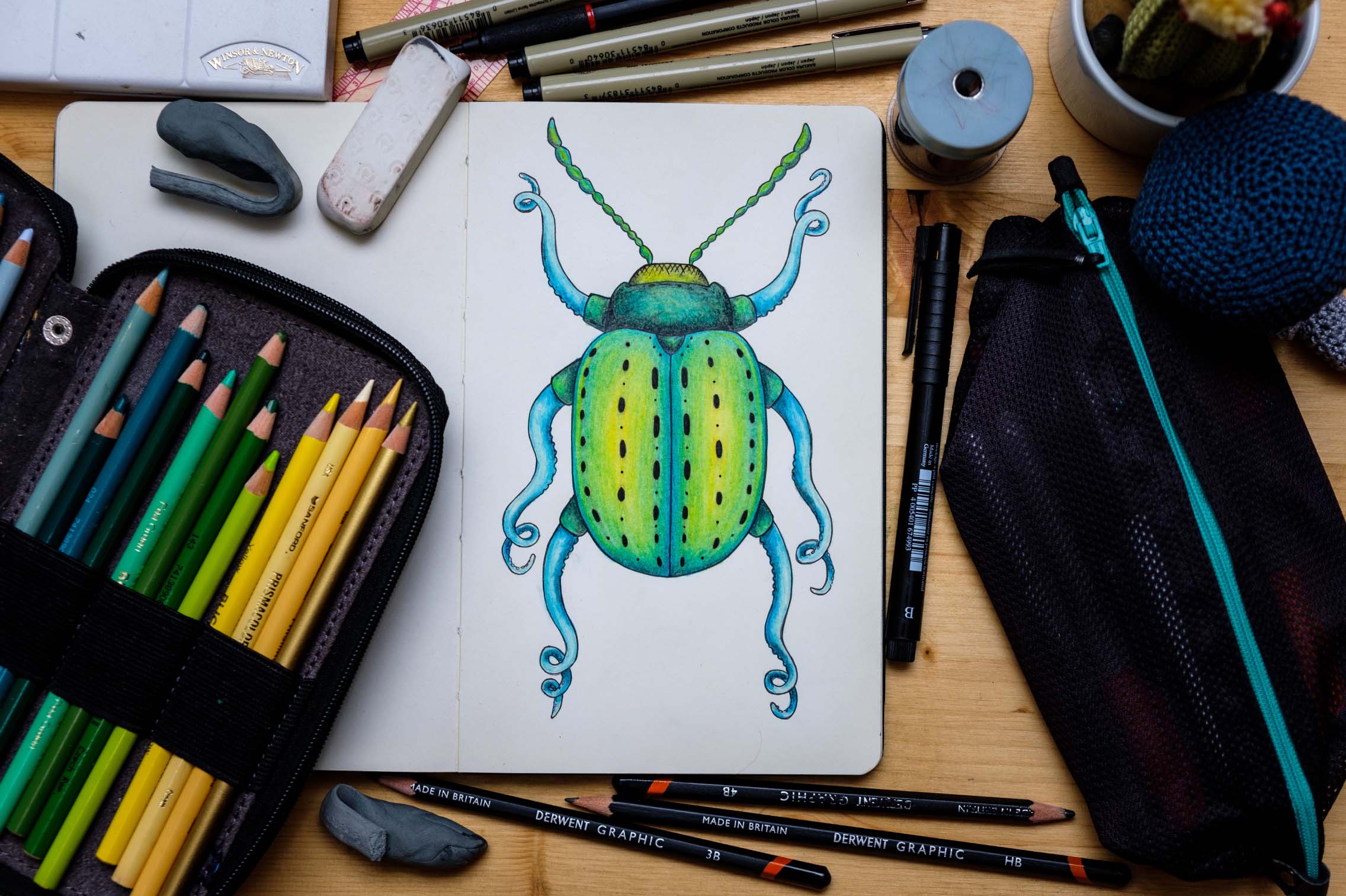 Tentacle Beetle Illustration
