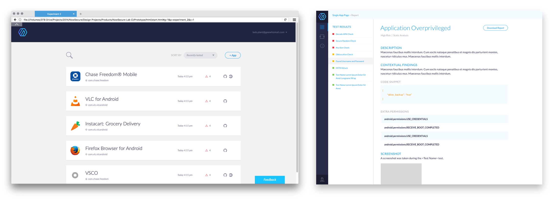 NowSecure Lab Products